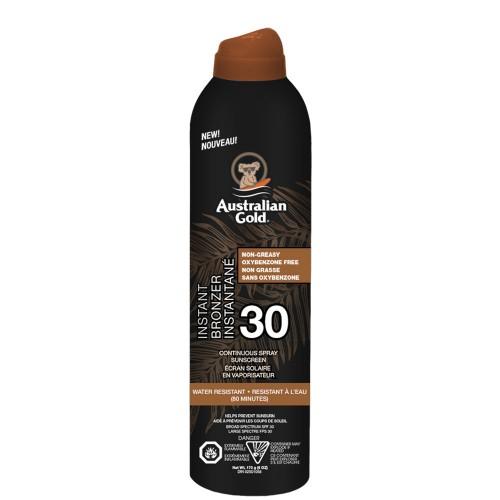 Australian Gold Continuous Spray Sunscreen With Bronzer 6oz - SPF 30