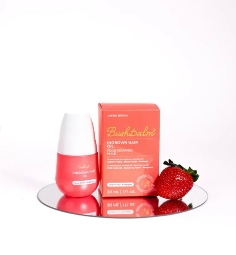 Bushbalm Strawberry Champagne Ingrown Hair Oil (30ml) - Limited edition