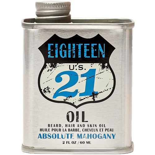 18.21 Beard Hair And Skin Oil Absolute Mahogany 2oz