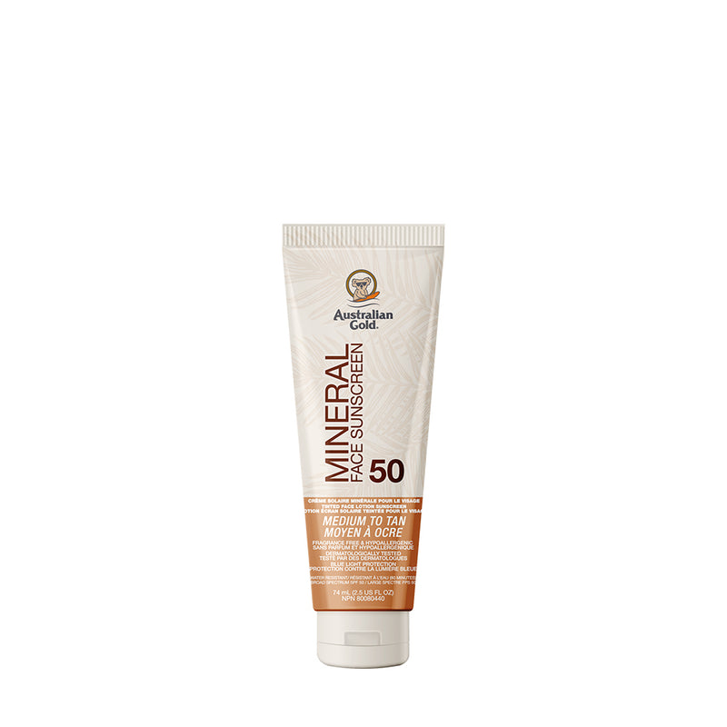SPF 50 Mineral Tinted Face Medium to Tan (2.5oz)