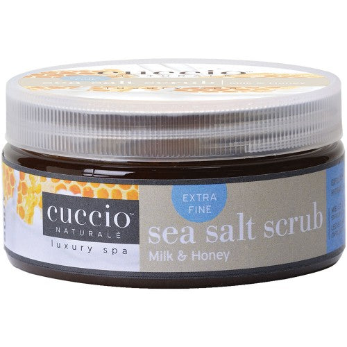 Cuccio Extra Fine Sea Salt Scrub Milk & Honey 8oz