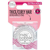 Invisibobble Extra Hold Crystal Clear (Hanging Pack)