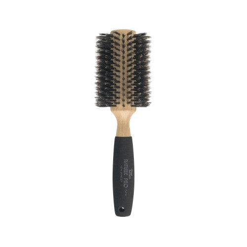 Dannyco Circular Oakwood "Sponge-Covered" Boar Bristle Brush
