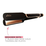 Aria Beauty Top Shelf 2" Infrared Straightener with Tourmaline Infused Ceramic Plates