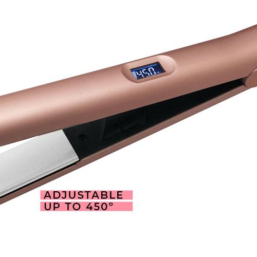 Aria Beauty XO Pro Ultra-Sleek Digital Straightener Rose Gold Edition