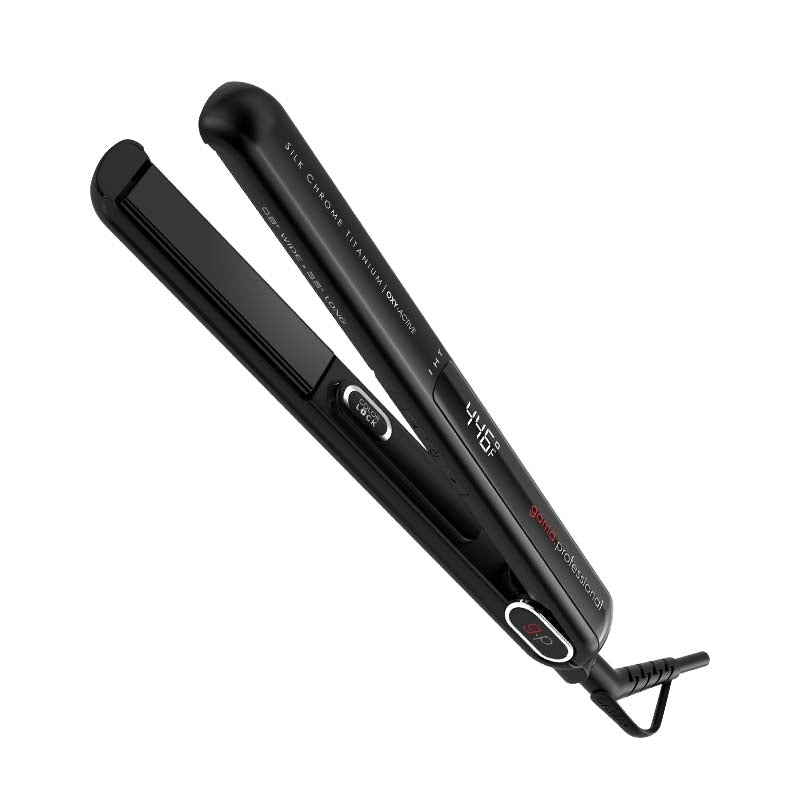 GAMA - G-EVO Silk Chrome Tita Flat Iron - 1.2in