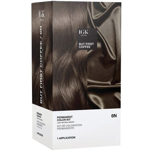 IGK Permanent Color Kit 6N But First Coffee