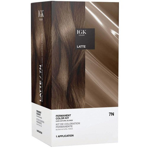 IGK Permanent Color Kit 7N Latte