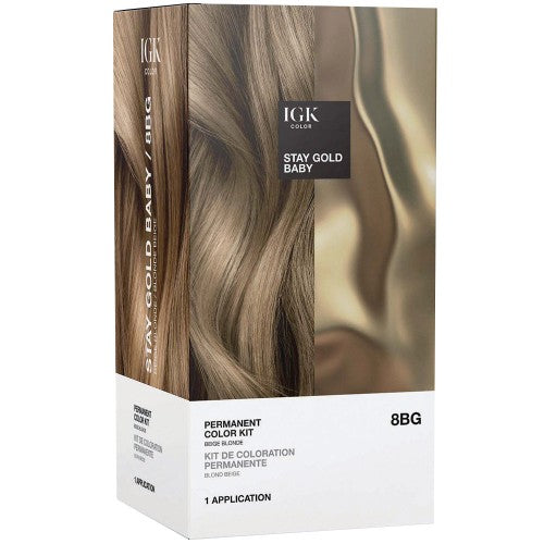 IGK Permanent Color Kit 8BG Stay Gold Baby