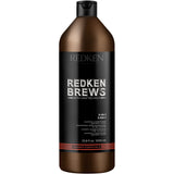 Redken Brews 3-In-1 Shampoo Conditioner Wash Litre