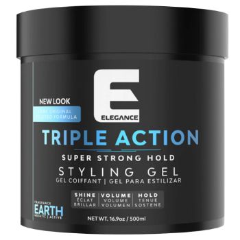 Elegance - Earth Triple Action Style Gel - 500ml
